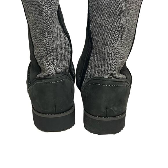 Eddie Bauer Women's Tall Boots Size 10 Trace Raven Black Gray Side Zipper - Picture 4 of 14